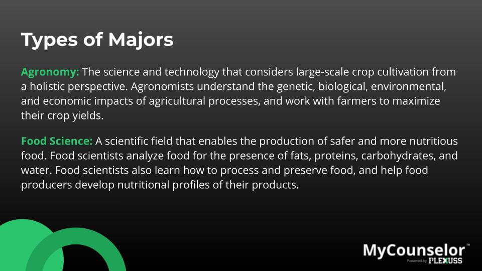 best career options in agriculture
