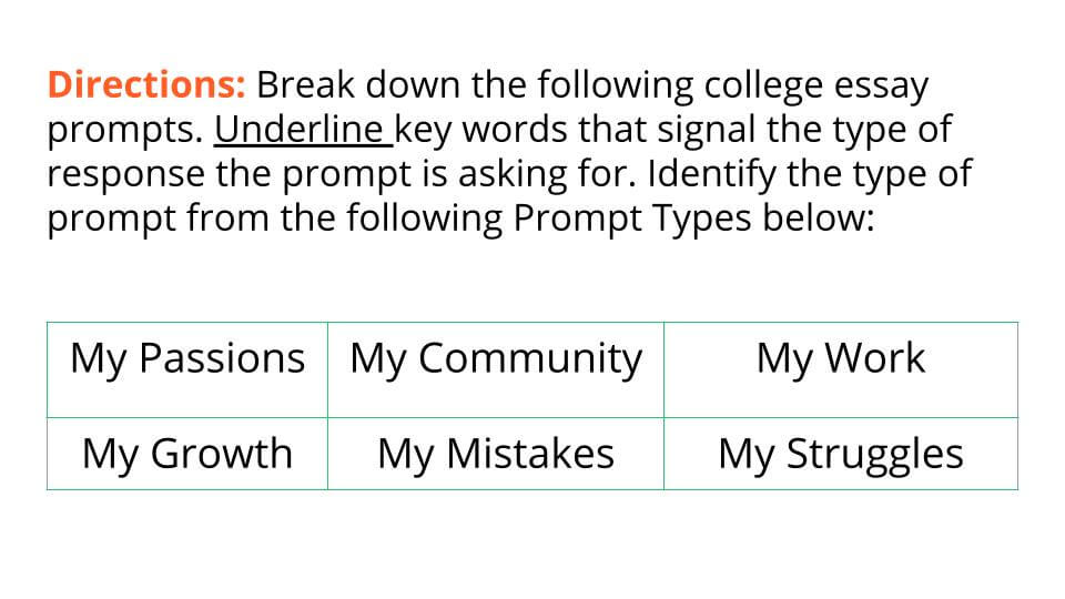 college essay writing techniques