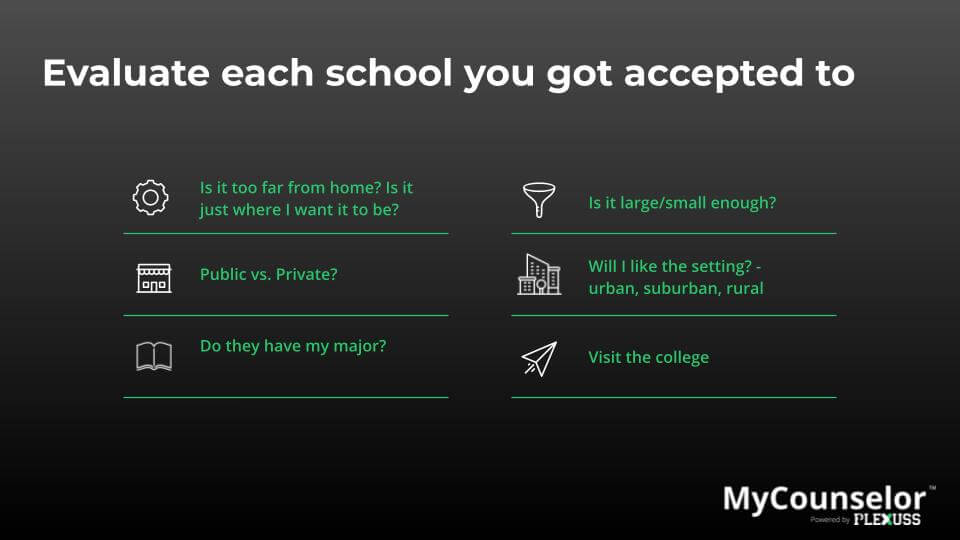 college tips for high school seniors