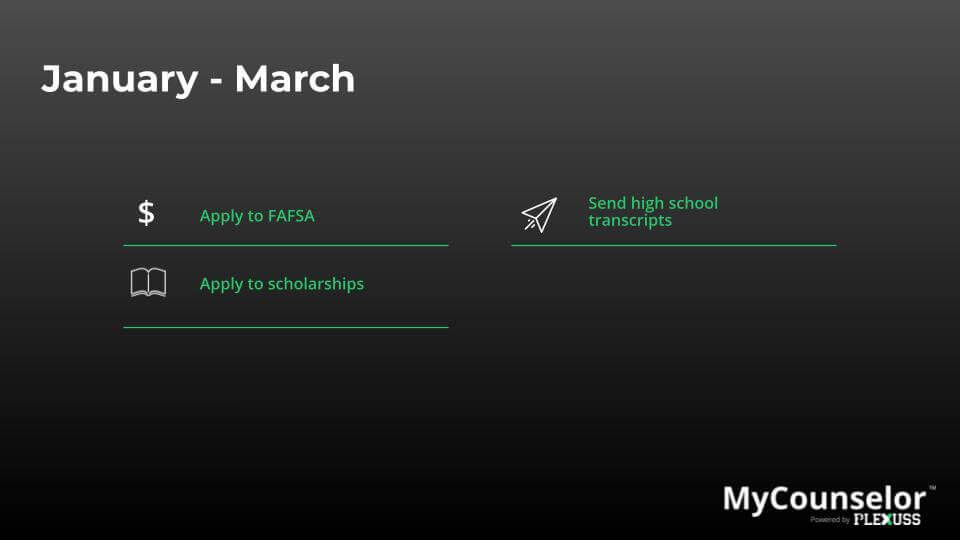 high school senior year checklist