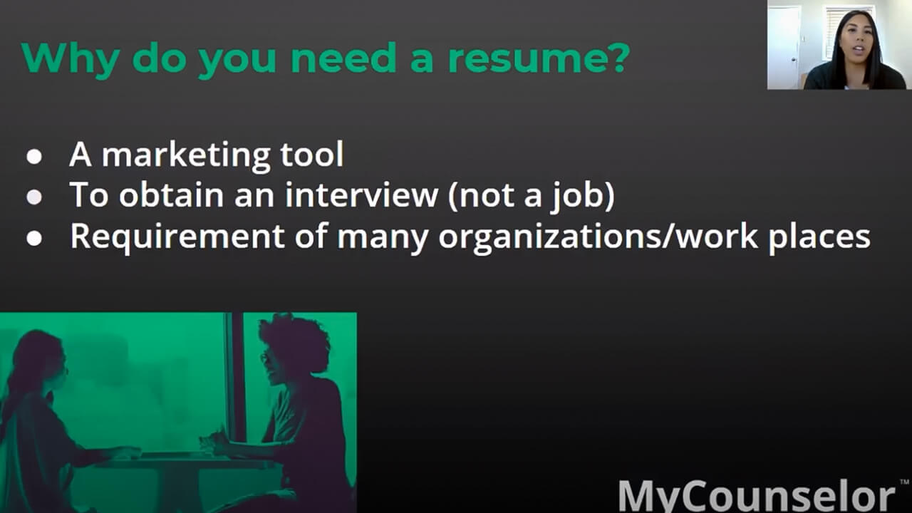 How to make a resume for first job college student