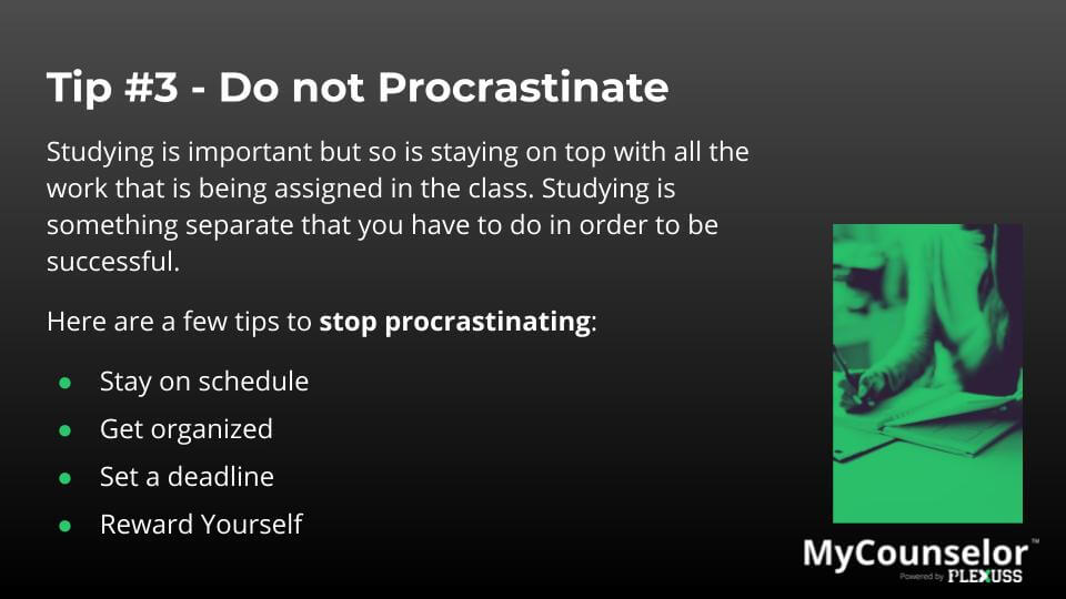 How to stay on top of school work