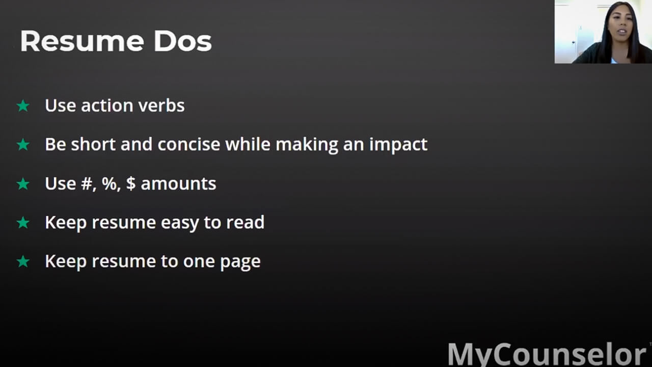 How to use action verbs in a resume