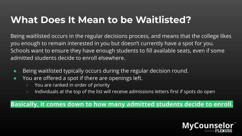 is being waitlisted bad?