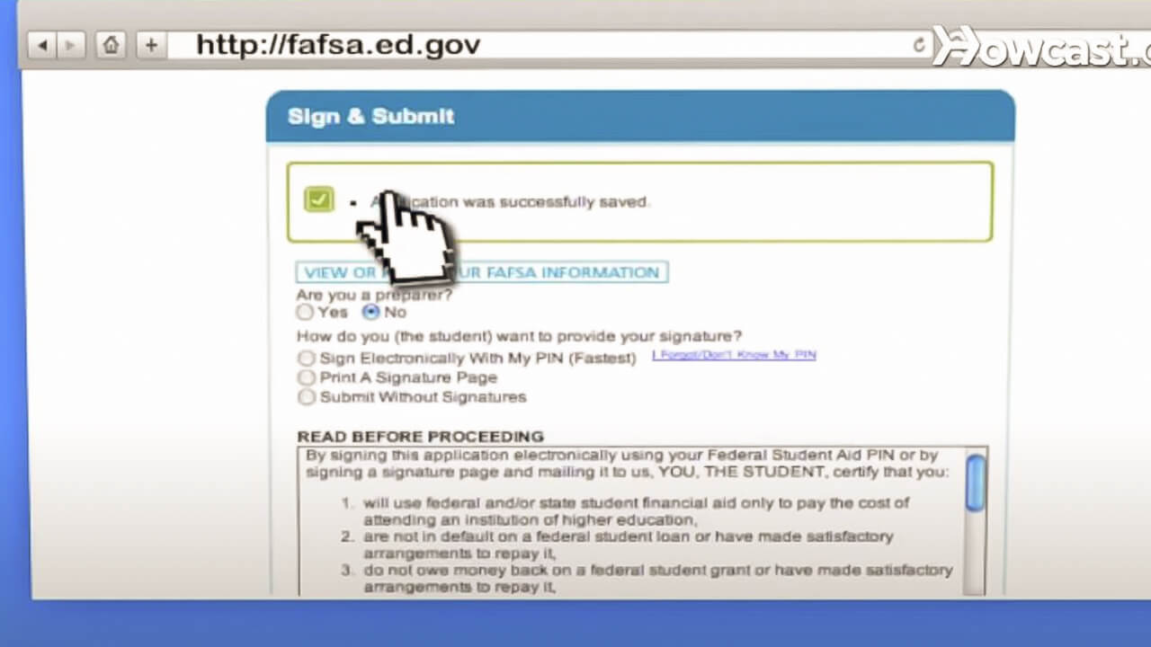 student aid report sample