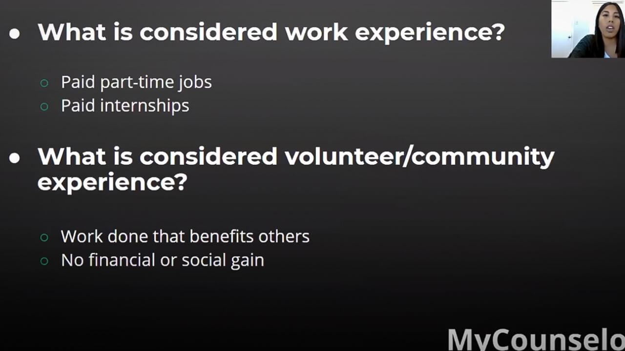 What is work Experience in school