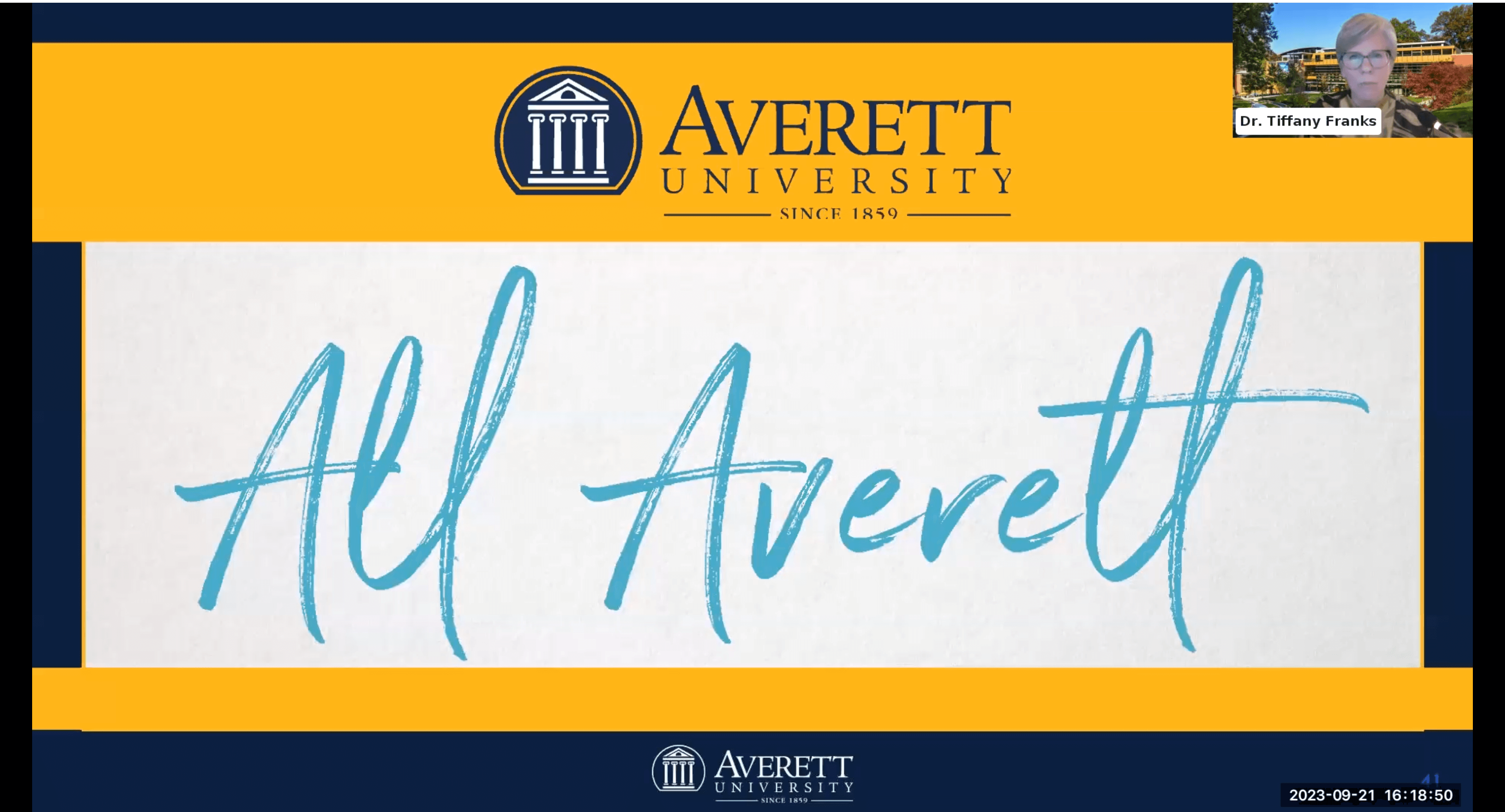 Tips for conversation. Excited for you to hear from Matt Mann and Carl Bradsher. Averett is here to 