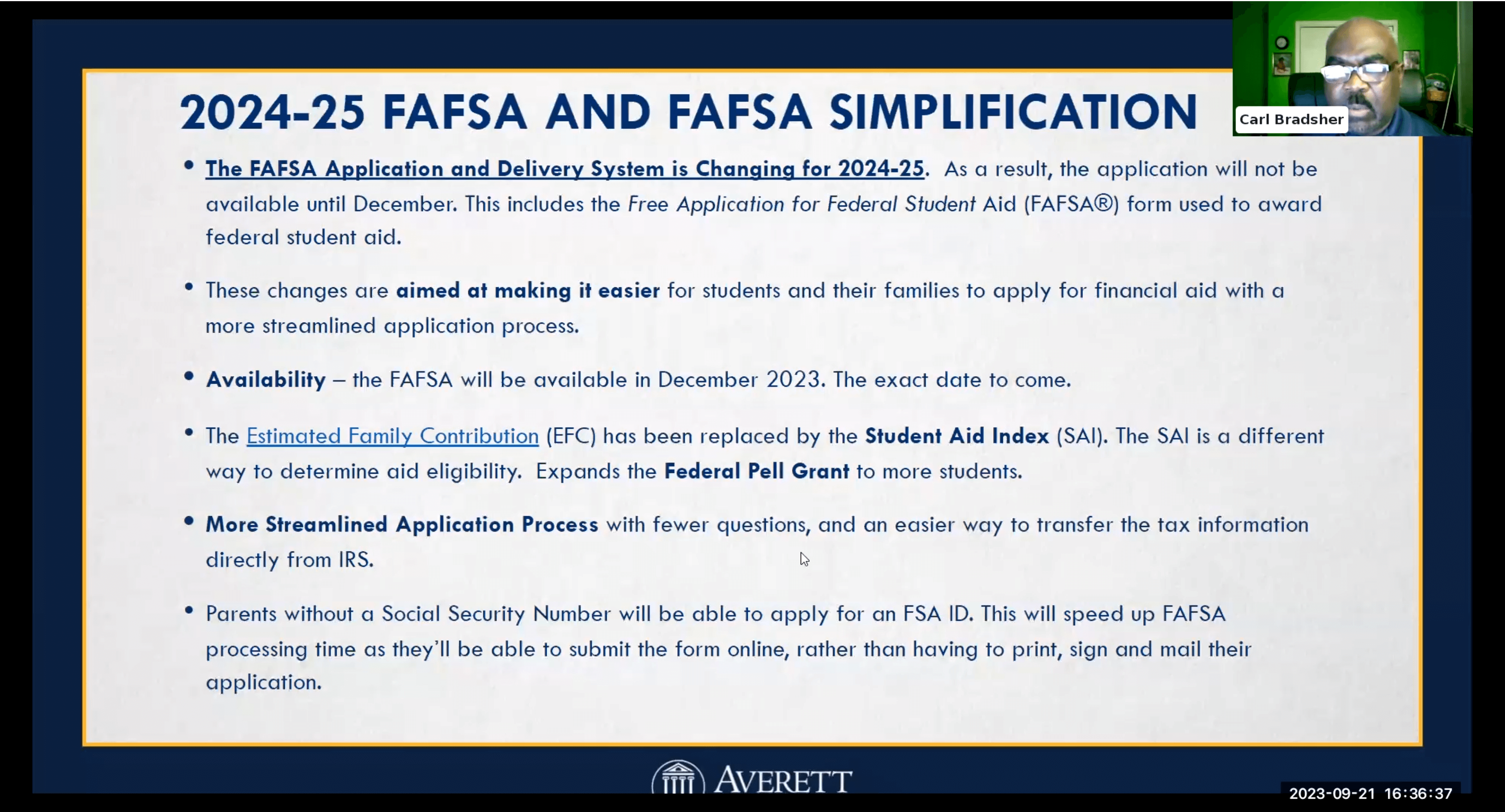 Parents without a social security number can now apply for federal student aid ID, speeding up the p