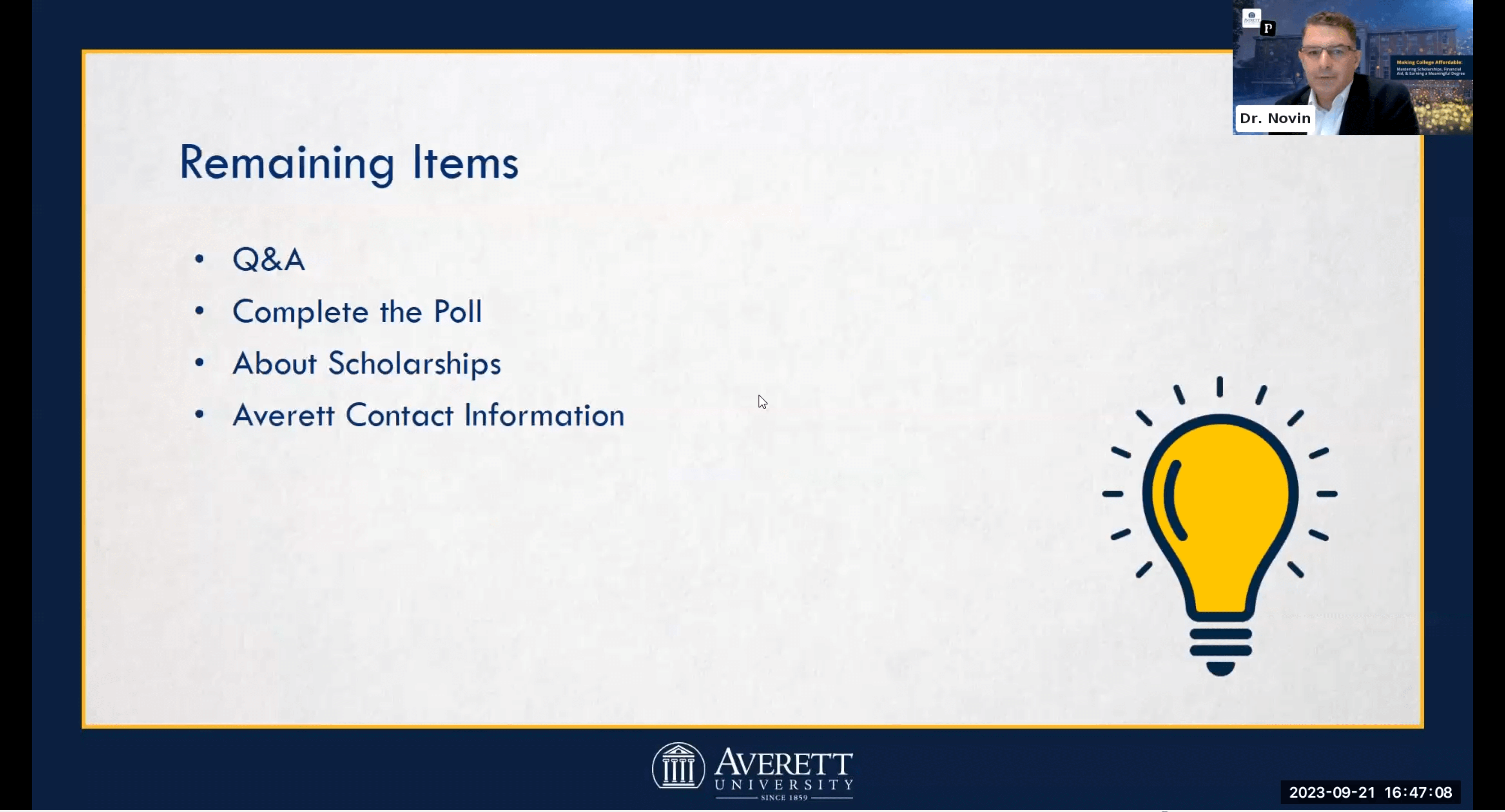 Panelists thanked for enlightening presentation. Remaining time to cover important items and ask pan