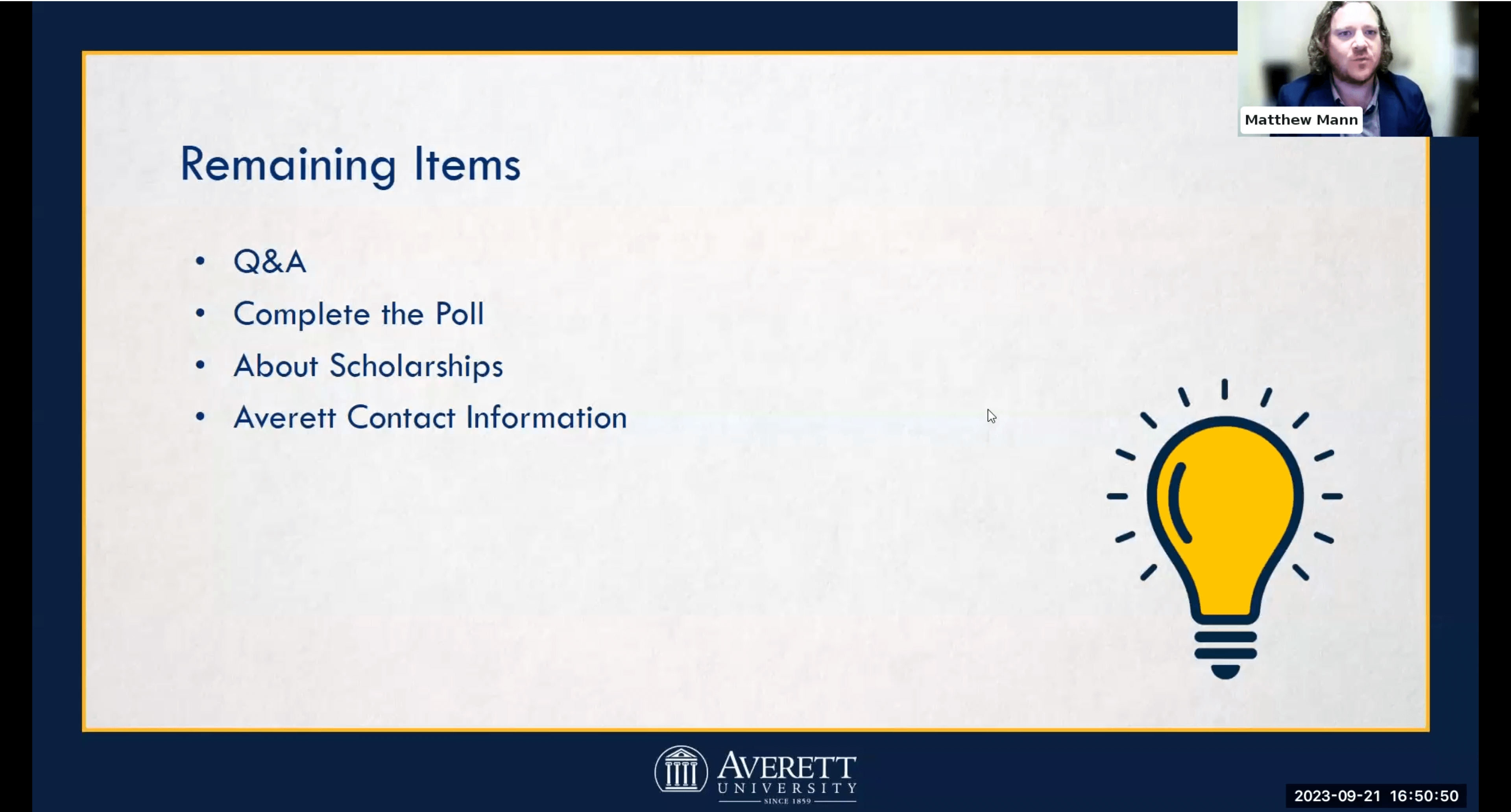 Averett accepts dual enrollment credits from Christian colleges and out-of-state schools as long as 